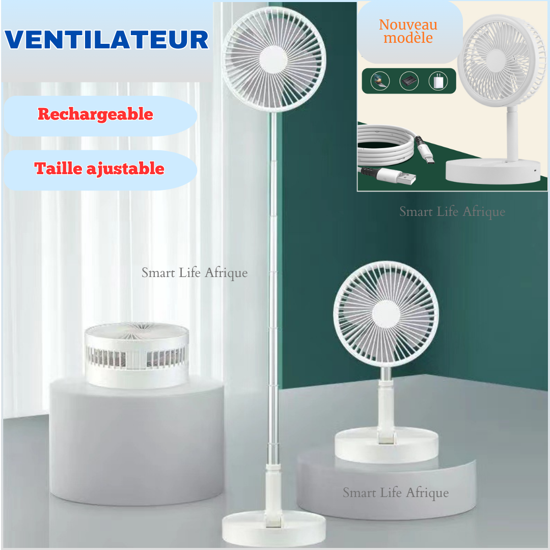 Ventilateur Rechargeable 25$ (57 500 fc)