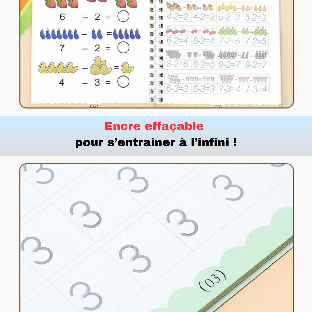 Coffret de Cahiers Magiques : Mathématiques, Alphabet, etc...