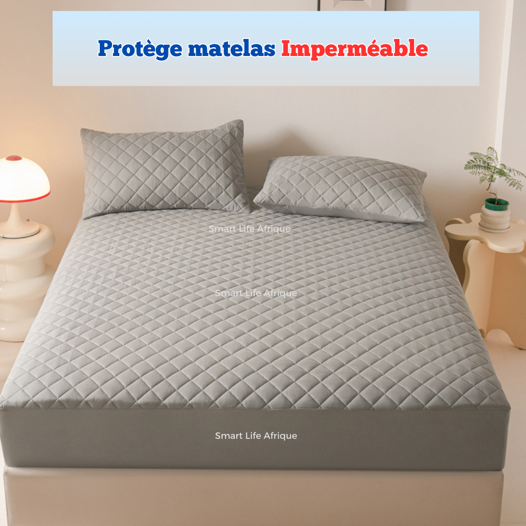 Protège matelas + 2 Taies d'oreiller