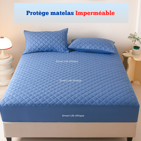 Protège matelas + 2 Taies d'oreiller